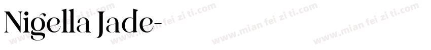 Nigella Jade字体转换